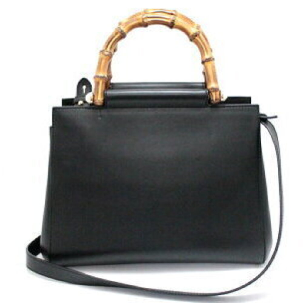 Gucci Bamboo bag tote shoulder leather black - Picture 3 of 7